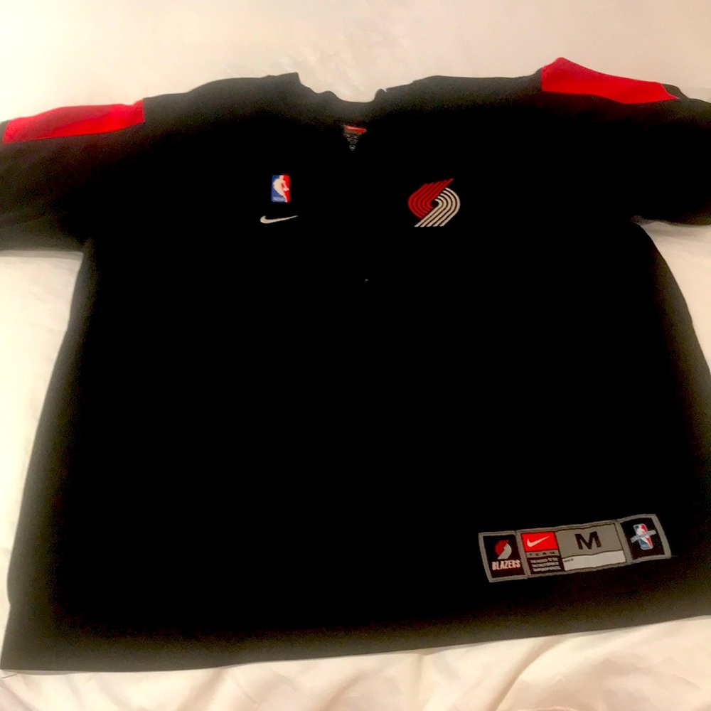 Nike Team Trail Blazers half zip warmup